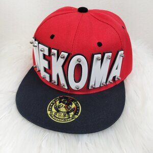 New Nekoma High Cap by Panda Hat Anime Haikyuu!! Haikyū!! Snapback Red Black